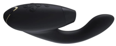 Womanizer Duo 2 – вибратор для точки G и вакуумно-волновой стимулятор клитора черный